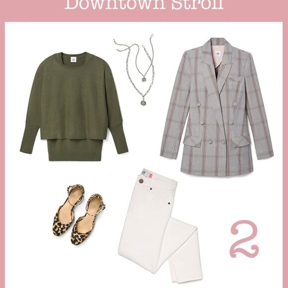 NWT- Cabi Plaid Sleuth Blazer Jacket - Size 2 - Picture 4 of 7